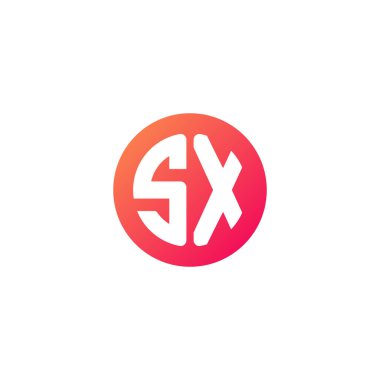 yuvarlak kırmızı degrade üye başlangıç harfi