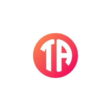 yuvarlak kırmızı degrade üye başlangıç harfi