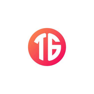 yuvarlak kırmızı degrade üye başlangıç harfi