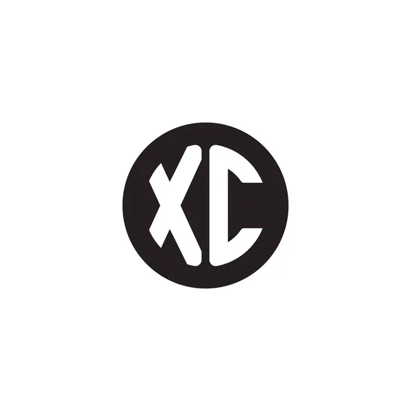 Počáteční bílá písmena xc — Stockový vektor