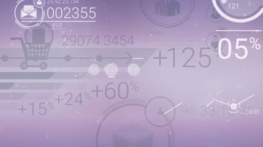 Soyut öğeler infographics ile kurumsal arka plan temizleyin