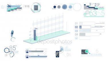 Mavi kurumsal Infographic öğeleri