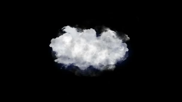 Wolken, Weather Forecast pictogram — Stockvideo