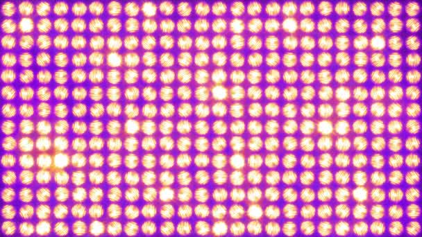 Le mur de lumière, allumage horizontal simple 