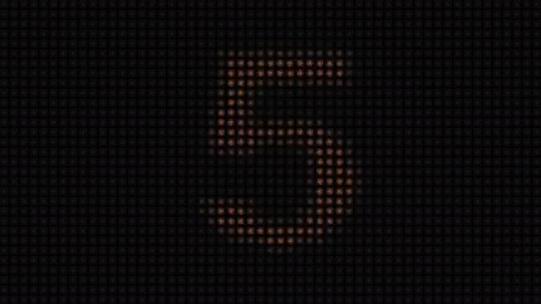 Compte à rebours de la lumière murale 