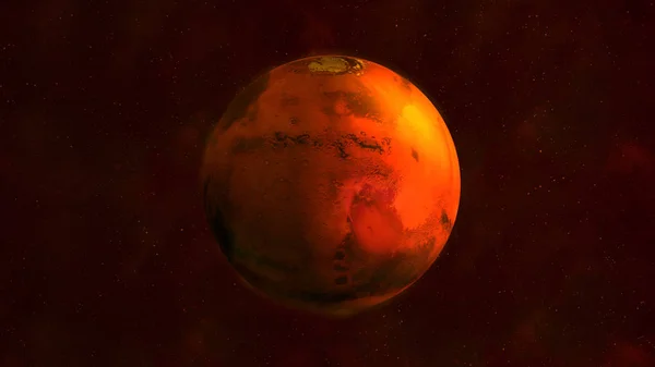 Planeta Marte din spațiu arătând Syrtis Major — Fotografie, imagine de stoc
