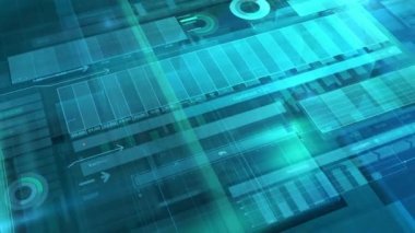 Büyük hisse senedi alım verilerine sahip soyut arkaplan.
