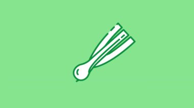 Alfa kanalında pırasa çizgi simgesi