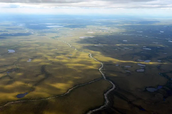 View Chukchi Tundra Height — Stock Photo, Image