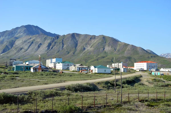 Chukotka Landsby Ozerny Nær Landsbyen Egvekinot - Stock-foto