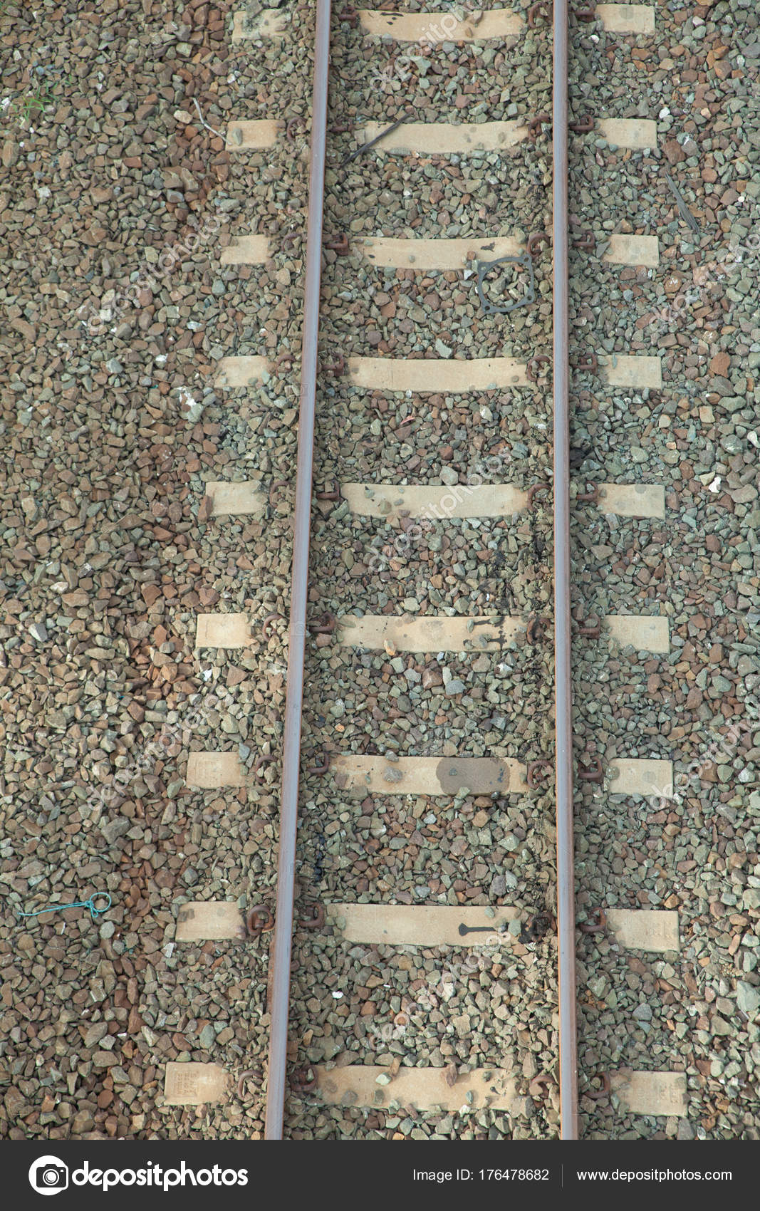 rail track top view