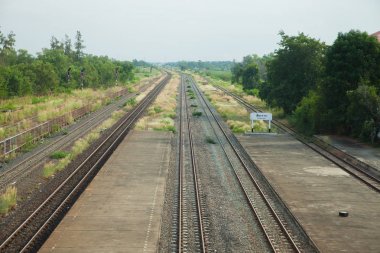 demiryolu parça Tayland at üstten görünüm