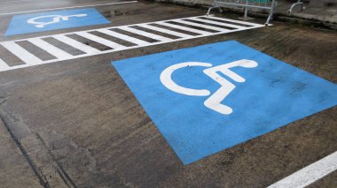 Engelli Park işareti sokakta