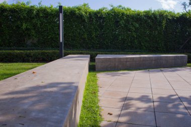 Tayland, yeşil bahçe taş tezgah