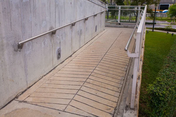 Ramp way for support wheelchair disabled people — Stock Photo, Image