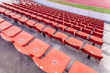 futbol stadyumu Tayland turuncu koltuk