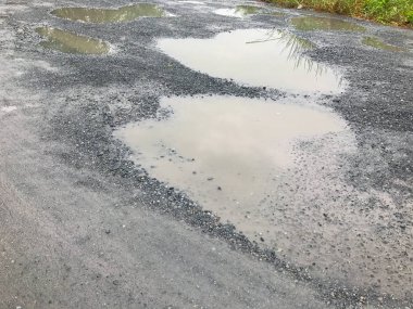 Yol çamurlu backcountry kırsal ıslak