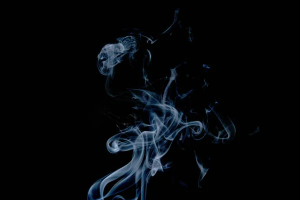 Abstrakt rök av joss stickon svart bakgrund — Stockfoto