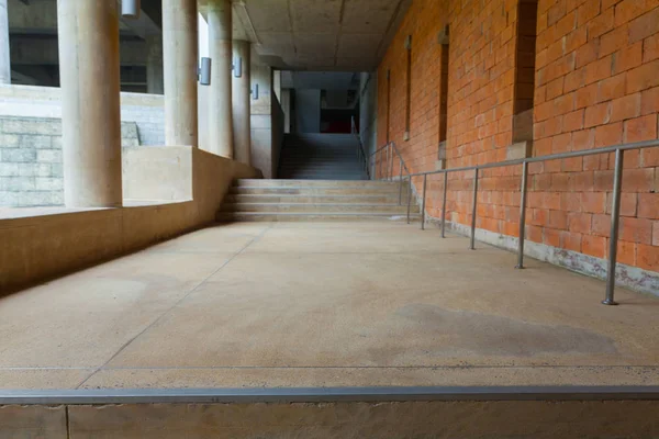 Hallway and red brick wall at thailand — Stock Photo, Image