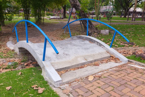 Small concrete bridge in the park at thailand — Stock Image Small concrete bridge in the park at thailand Royalty Free Stock Photos