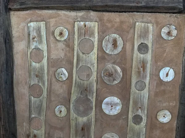 Patroon van aardewerk tegel achtergrond textuur — Stockfoto