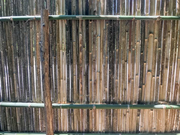 Outdoor Bamboo fence in camp at thailand — Stock Photo, Image