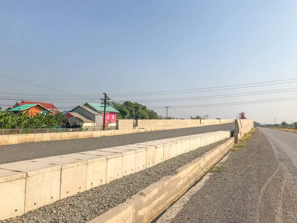 Puente al aire libre en construcción en Tailandia — Foto de Stock