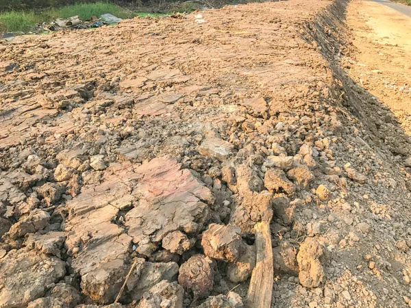 Grushög på byggarbetsplats i Thailand — Stockfoto