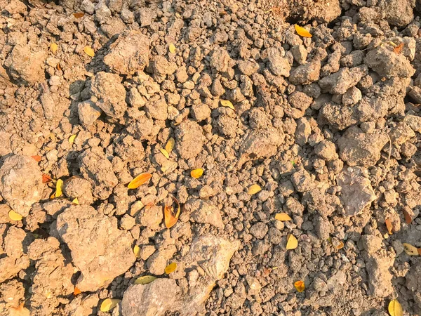 Suelo seco en el sitio de construcción en Tailandia — Foto de Stock