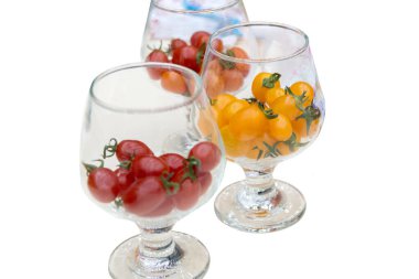 Domatesin farklı türlerini kapat