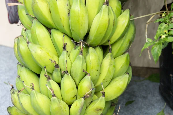 Close up of Bunch of green banana — Stock Photo, Image