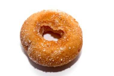 close up of Donut isolated on white