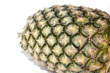 Texture of pineapple isolated on white background