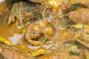 close up Catfish curry paste, Food in Thailand