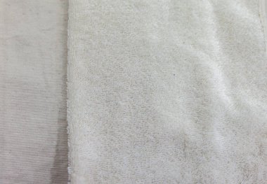 stack of raw cotton in the factory