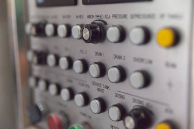 control system  box of the machine in factory