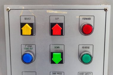 control system box of the machine in factory