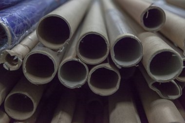 stack of Paper cylinder for textile at factory