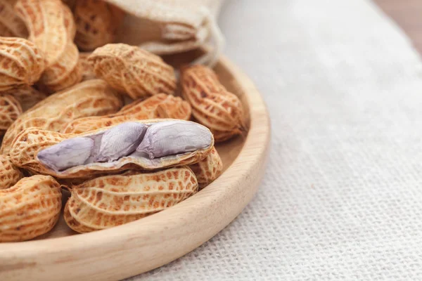 close up of boiled peanuts in thailand