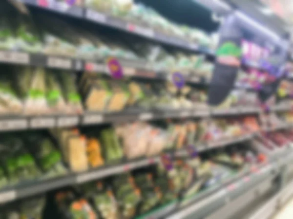 Blur of fresh vegetable shelf market at thailand — 스톡 사진