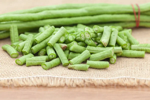 Yard Long Bean 'in bir dilimini kapat. — Stok fotoğraf