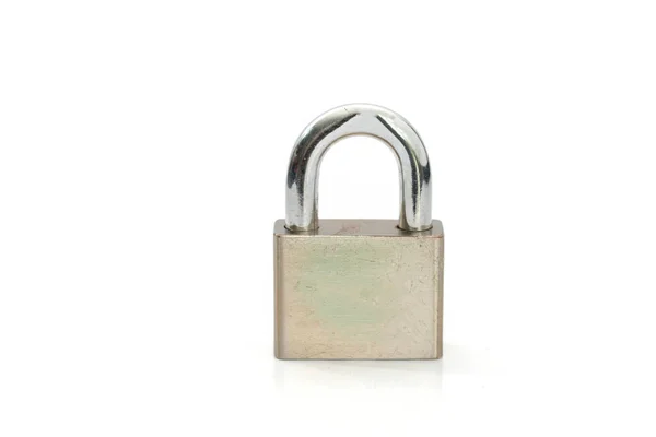 Close up of padlock isolated on white — Stock Photo, Image
