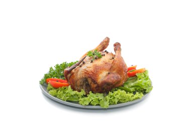 Sebzeli ızgara tavuk.