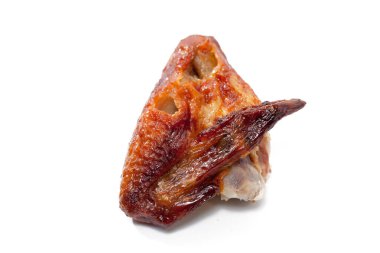 Izgara tavuk beyaz arka planda izole