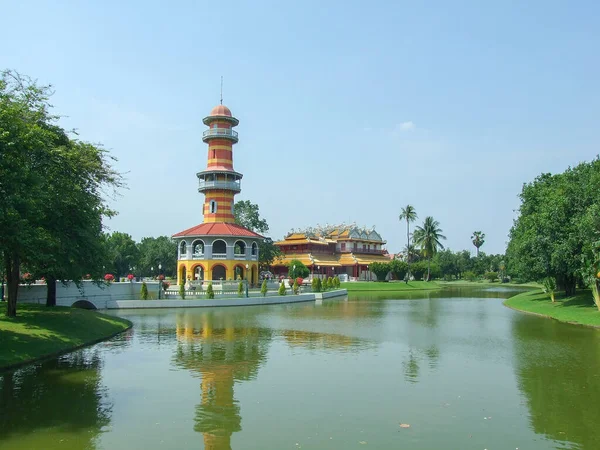 Bang Pa W Pałacu Królewskim w Ayutthaya, Tajlandia. — Zdjęcie stockowe