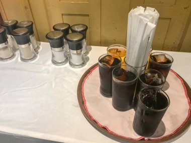 cola drink in glass ready to serve