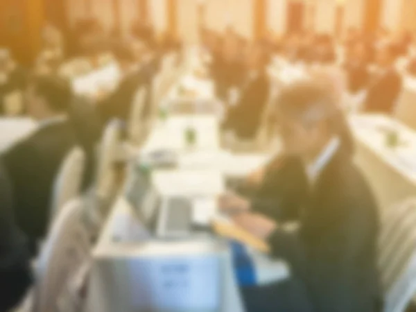 Blurry Of people in seminar hall at thailand — Stockfoto