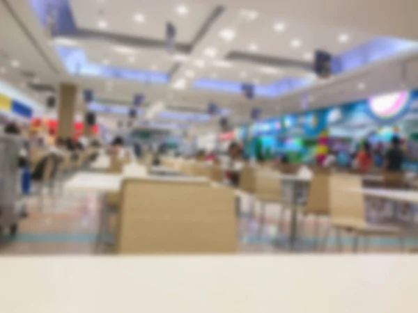 Borrosa de patio de comida en el centro comercial —  Fotos de Stock