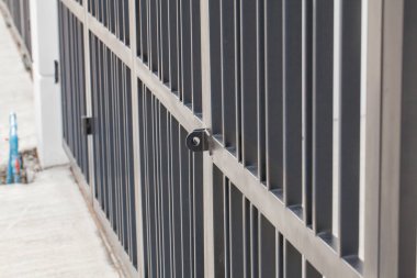 metal fence of the house at thailand