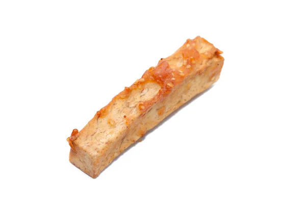 Deep fried sliced taro on white background — Stockfoto
